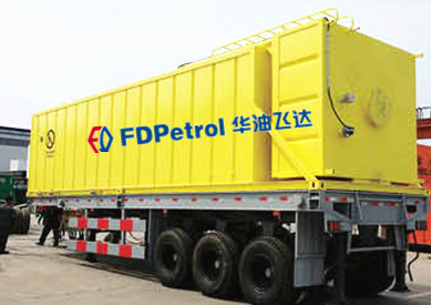 Trailer mounted overhead diesel tank 