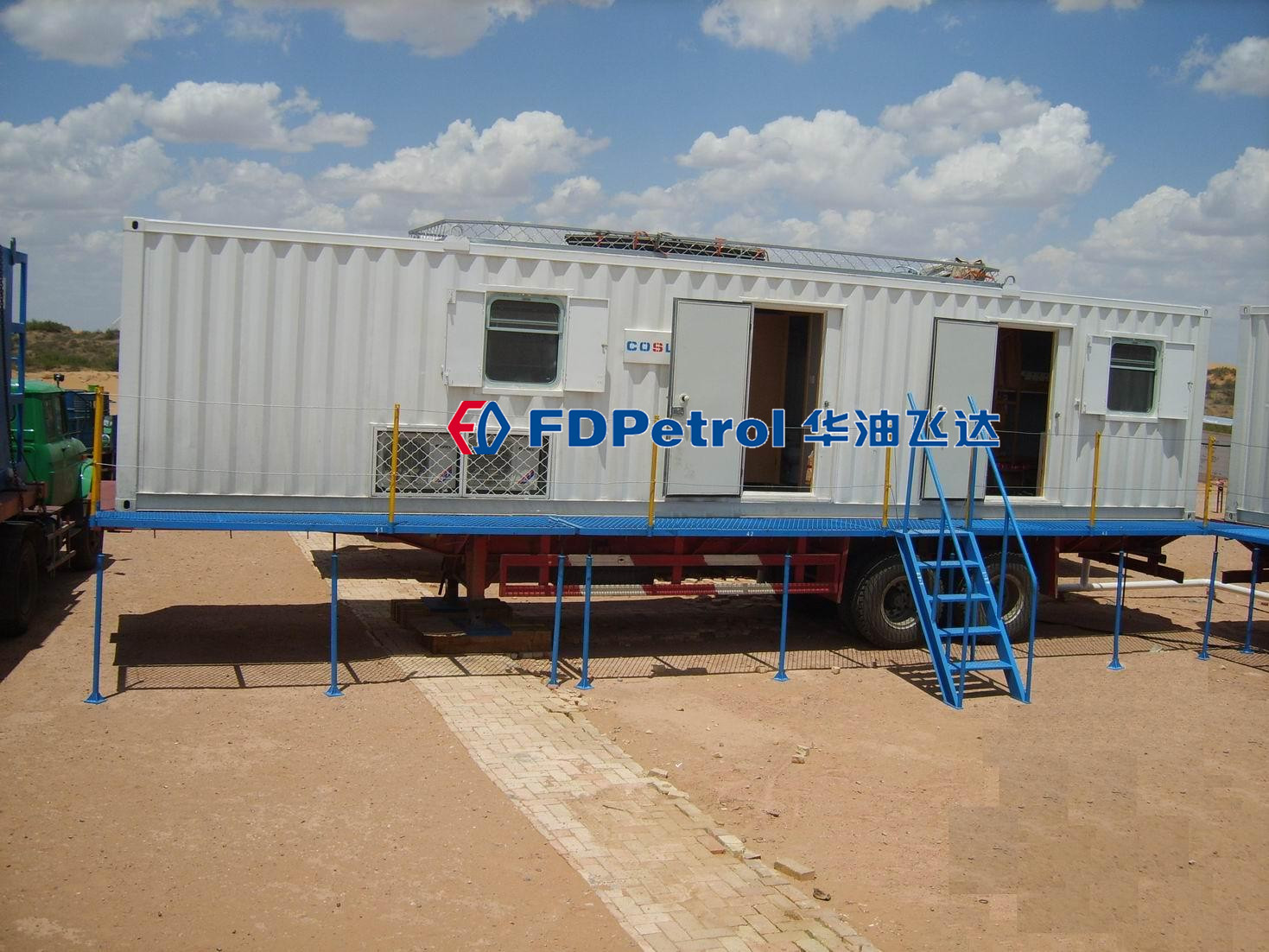 12m trailer mounted camp in Mongolia